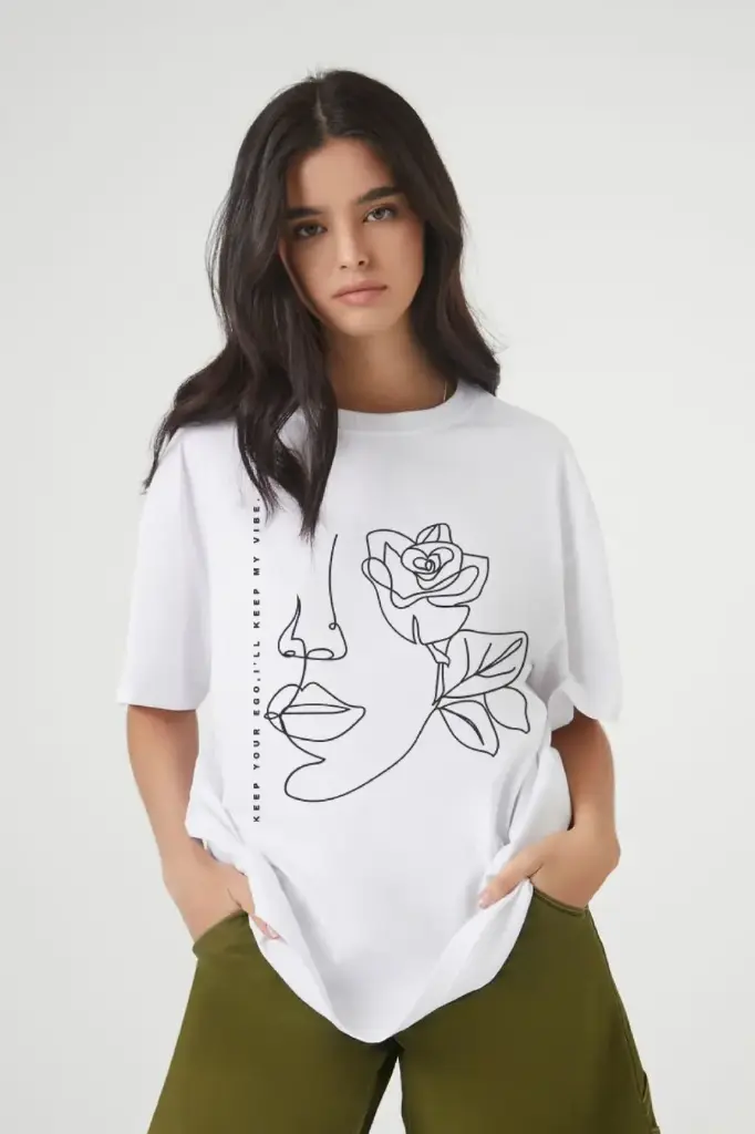 IMP Girl Face T-Shirts (S,M, black)