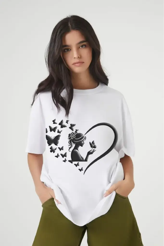 IMP Butterfly Girls T-Shirts (S,M, black)